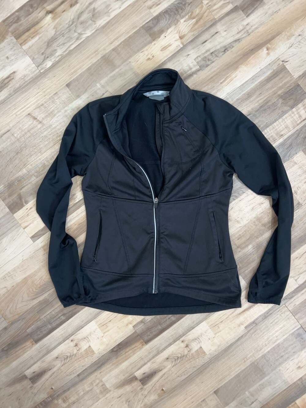 Athleta Black Full Zip Athletic Jacket Size XS